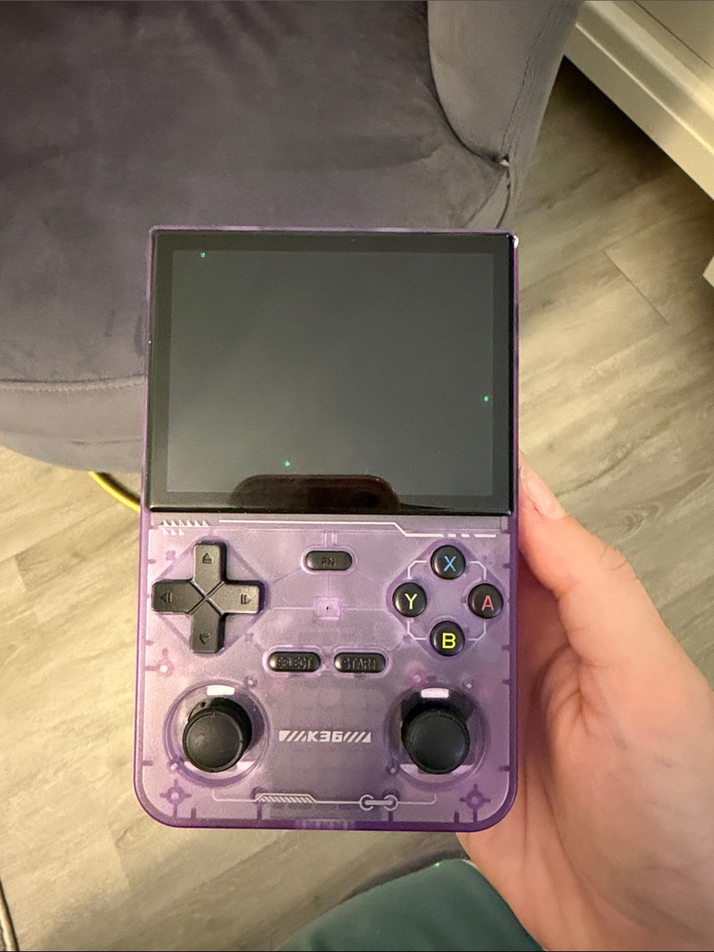 Handheld Retro Gaming Console - Purple Transparent